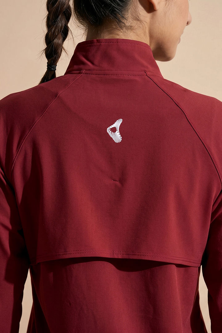 Zelocity Quick Dry Relaxed Fit Gym & Training Jacket - Deep Claret — image 6